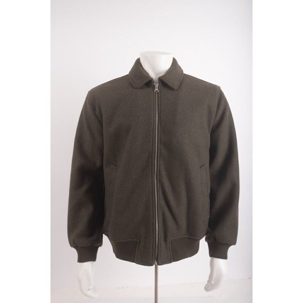 Pull&Bear Pull & Bear Mens Bomber Jacket Coat Green Sz M Medium Full zip NWT